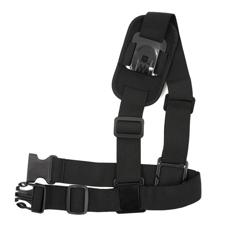 Reflex Camera Tracolla per GoPro, DJI Osmo, Insta360 – Supporto per fotocamera regolabile a mani libere sul petto e sulla spalla per sport d'azione, riprese POV, ciclismo, escursionismo e altro ancora