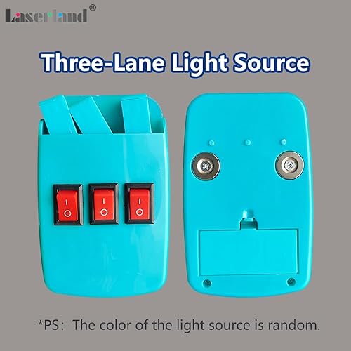 Miniatura 4 de Kit de experimento óptico de física Refracción Reflector Prisma triangular Lente convexa Espejo cóncavo Luz lineal