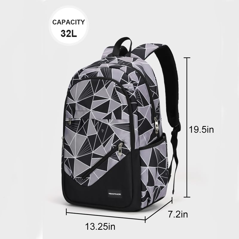 School Backpack for Boys Large Bookbag Boys Backpacks Elementary Middle High School Bags Kids Cool Back Pack Children8-16 Years Old2