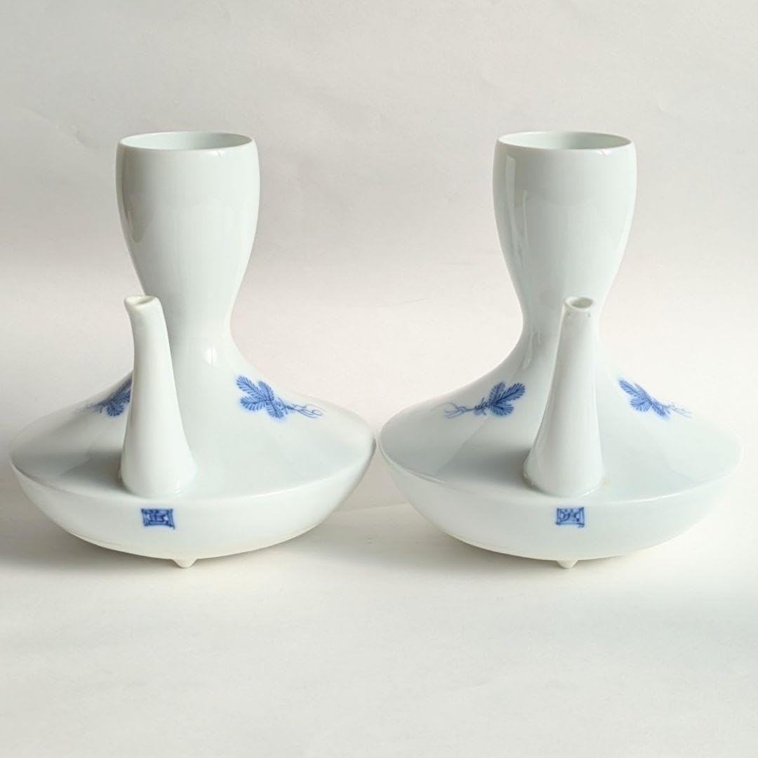 Amazon.co.jp: 伊万里鍋島焼 畑萬陶苑 酒器セット 徳利2客 猪口2客