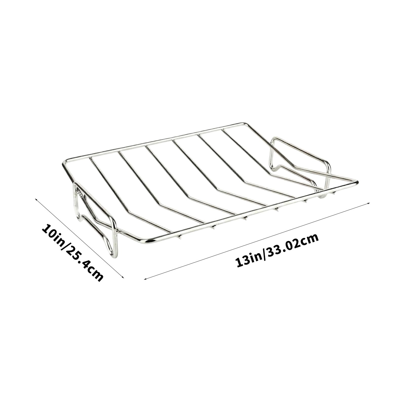 V-SD Support multi-usage en acier inoxydable pour rôtir barbecue, viande, volaille et plus encore – Idéal pour cuisiner et servir
