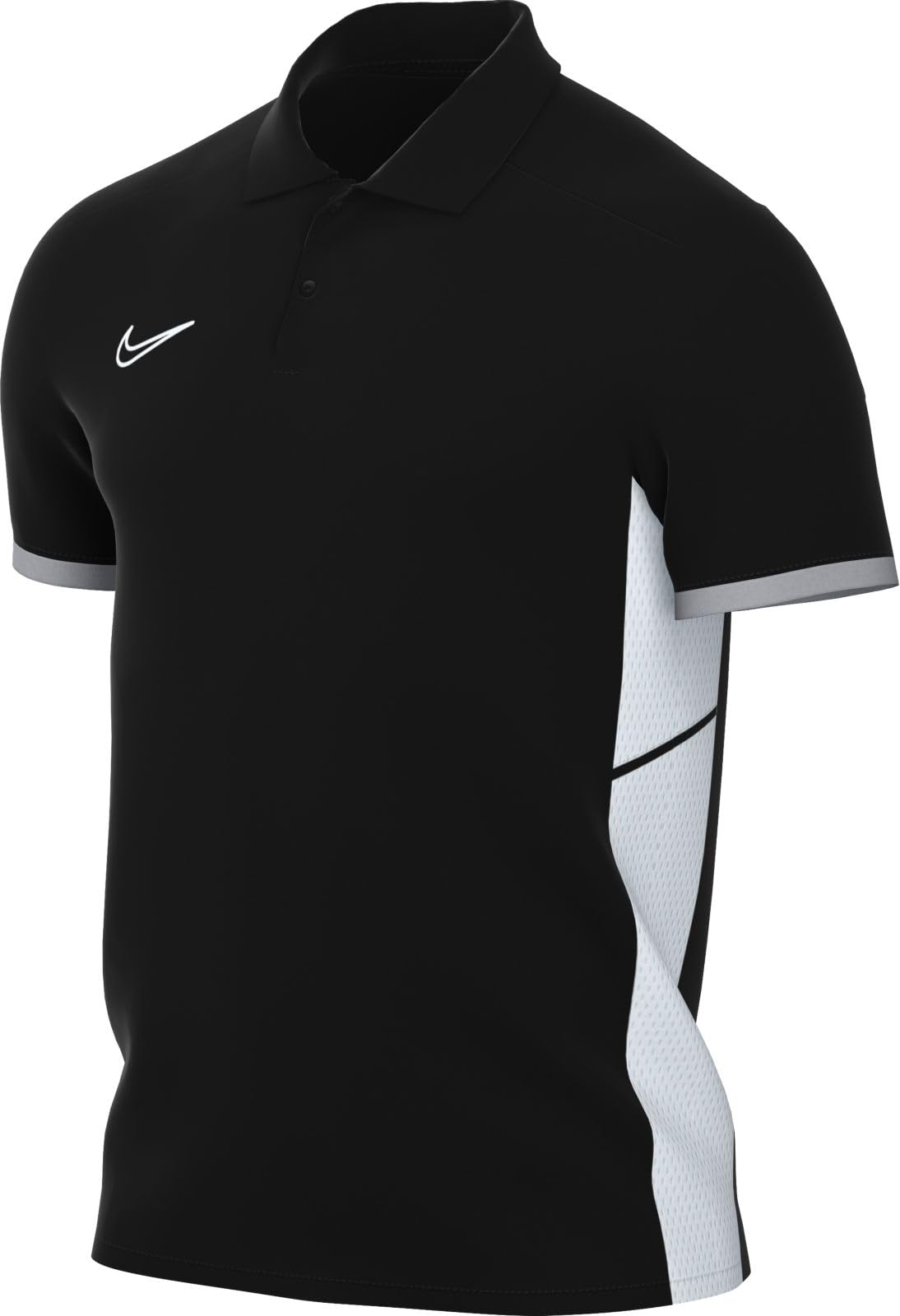 NIKE FZ9759-010 M NK DF ACD25 SS Polo Sweatshirt Men's Black/Wolf Grey/White/White Size M