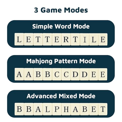 Juego de Mahjong Alfabético con 108 Fichas para Adultos miniatura 3