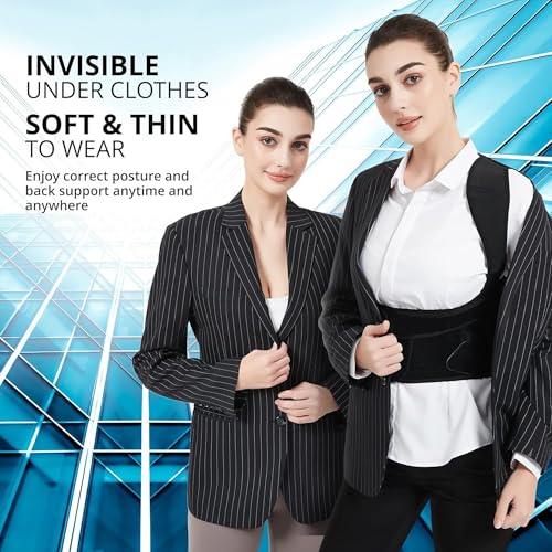 Image of COIF Premium Back Brace Posture Corrector for Women and Men | Back Straight And Shoulder Support Belt | Full Adjustable Shoulder Straightener for Improving Back Posture, Relief for Upper and Lower Back, Lumbar, Neck, Shoulder Pain (Free Size)