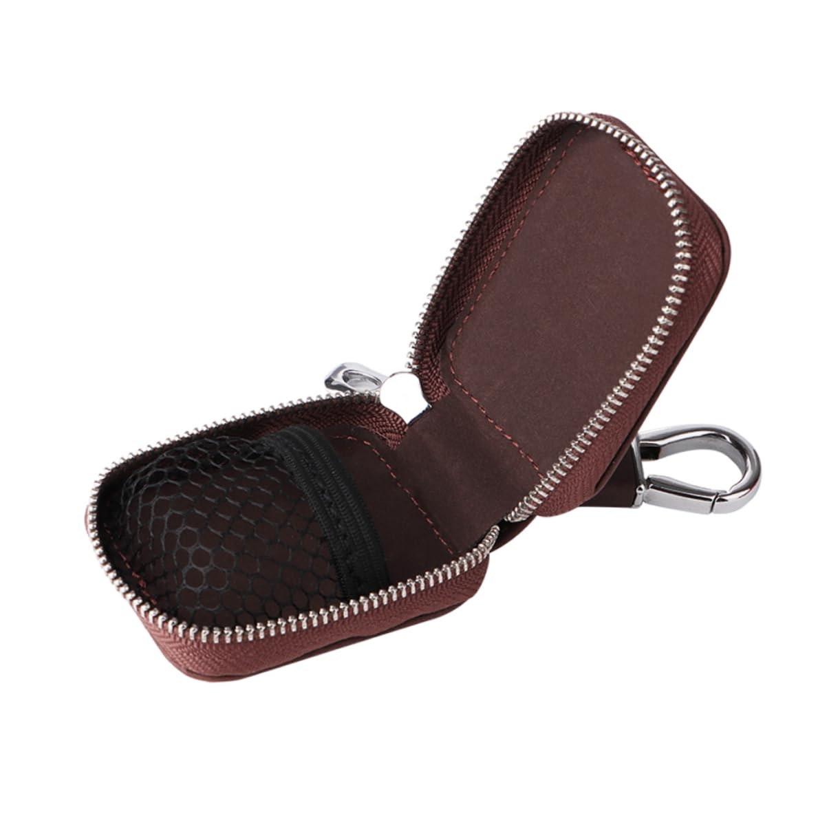 Mikikit 5stücke Earphone Case Cover Mit Buckle Tragbare Und Kratzfeste Aufbewahrung Für Kompatibel Praktisch Und Sicher Kaffee Farbe