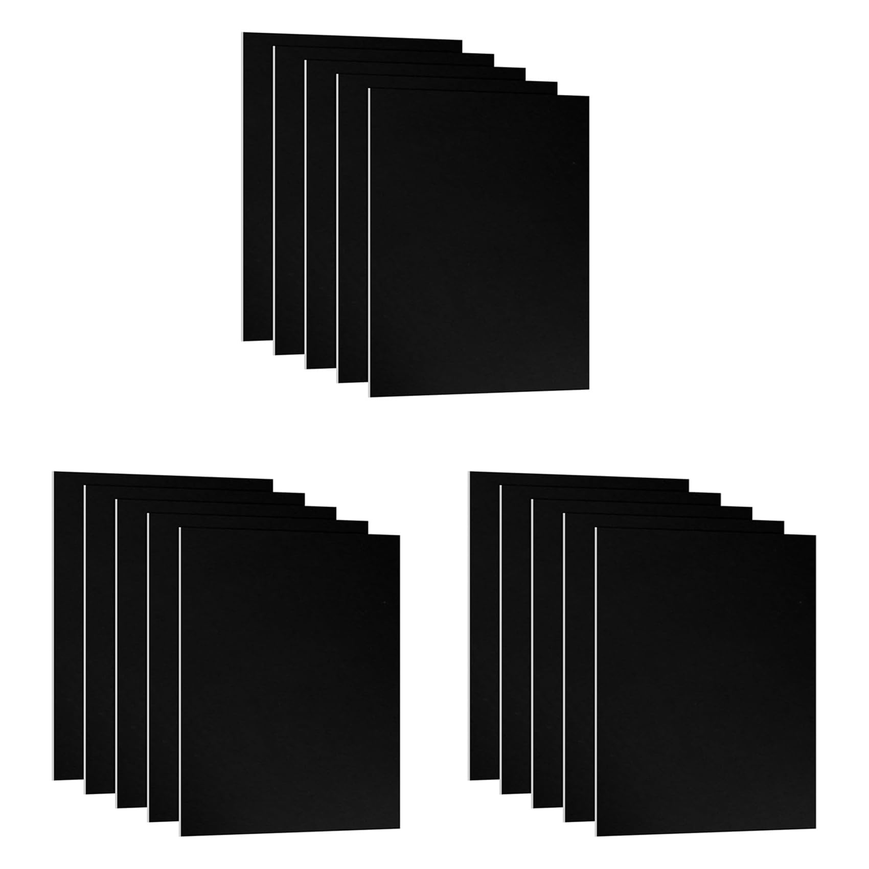 Jnchdghwa Black 15Pcs 7X5x1/32Inch Anodized Aluminum Sheet,0.8Mm Thick Engraving Blanks For Engraving Diy Decorative Crafting