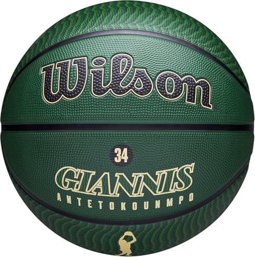 �o�X�P�b�g�{�[�� NBA PLAYER ICON OUTDOOR(�v���C���[�A�C�R���A�E�g�h�A) ���j�X WZ4006201XB7 �A�E�g�h�A�p 7��/ ���a��24.5cm �O���[��/�x�[�W�� [���s�A���i]