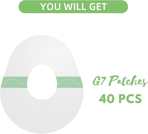 Miniatura 5 de Kit de parches adhesivos G7, paquete de 25 parches transparentes impermeables con 2 tapas de cubierta de sensor compatibles con Dexcom G7