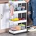 Produktbild WSC Multi-Layer-Kühlschrank mit Rad Slot Storage Rack, Removable Storage Regal im Badezimmer (Farbe : B, Größe : 88cm×22cm×40cm)