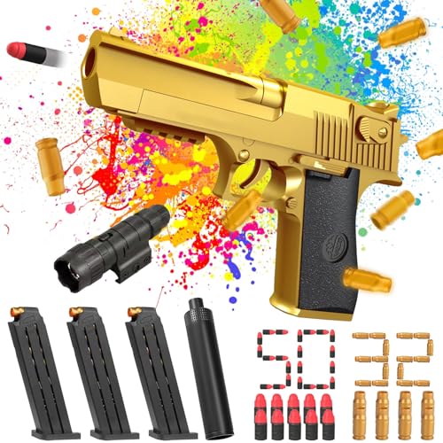 Airsoft Pistole,Schaumstoff Munition,Knallpistole,SchaumstoffPistole,Pistole Wüstenadler Mit Platzpatronen,Geschoss und Zielscheibe für Nerf Airsoft Pistole,Schaumstoff Munition,Knallpistole,SchaumstoffPistole,Pistole Wüstenadler Mit Platzpatronen,Geschoss und Zielscheibe für Nerf