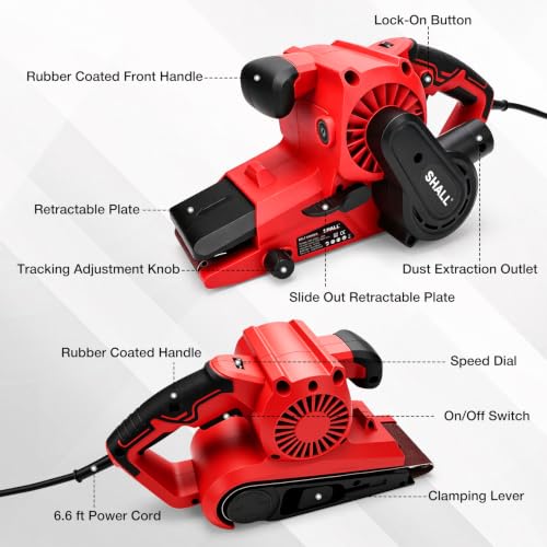 SHALL 8.4-Amp Belt Sander
