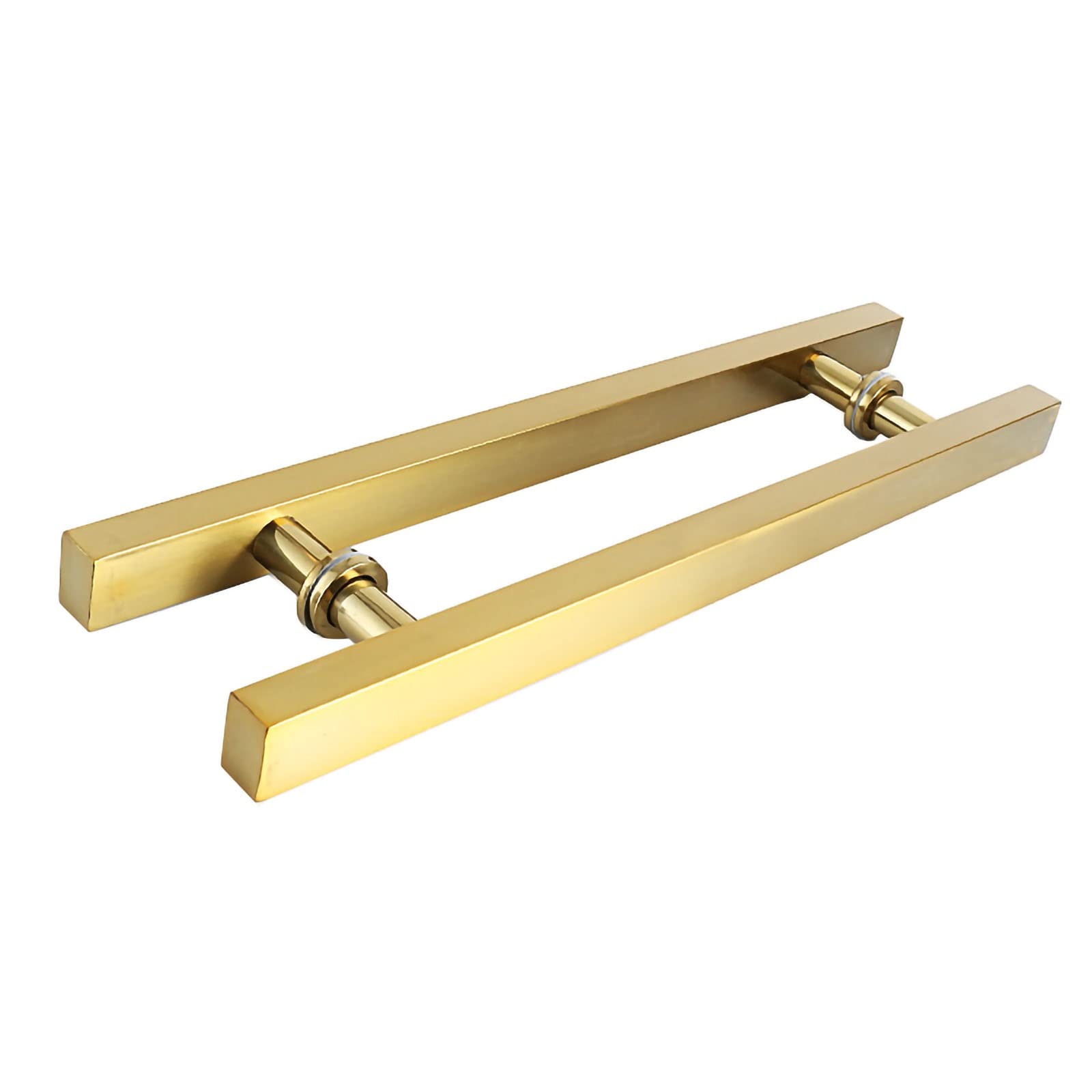 Poignée de porte coulissante push pull carrée en acier inoxydable pour porte en bois