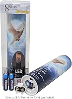 Vista 6 de Vela de oración devocional sin llama LED azul del Espíritu Santo