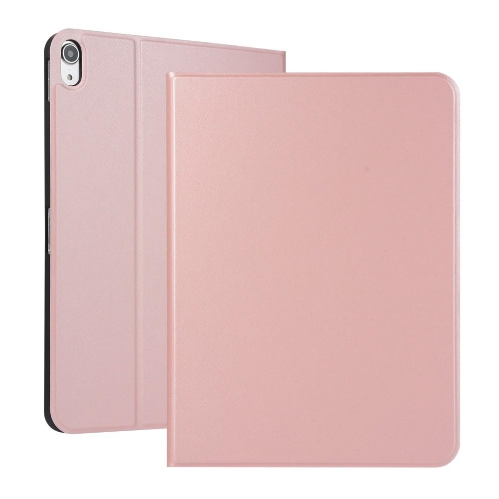Étui iPad Pro 12.9 3e génération coque arrière support rabat cuir rose - 8