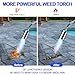Propane Torch Weed Burner Kit, High Output with Long/Short Mode & Storage Bag,12.5FT Hose Heavy Duty Blow Torch Flamethrower with Self Igniter and Turbo Trigger for Weeding,Roofing,Melting Ice,BBQ