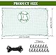 Anhängernetz 2 x 3 m, Ladungssicherungsnetz, LKW & PKW Container-Netz, Grün Masche 4,5 x 4,5 cm, Langlebigkeit und Zuverlässigkeit, Mit 15 Haken und Gummiseil, zur Optimalen Ladungssicherung