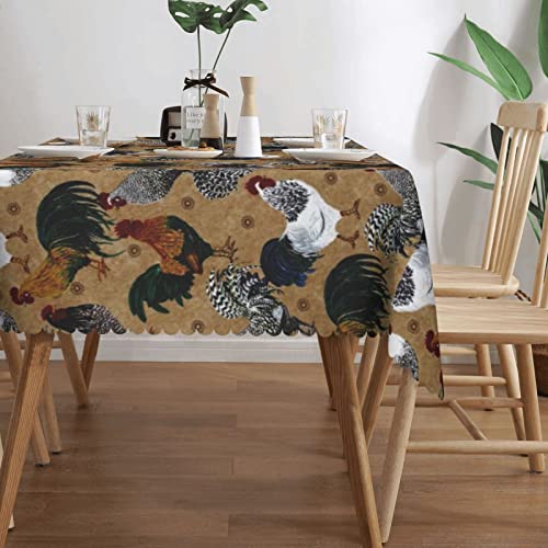 Nappe dentelle coq et poule en polyester de qualité supérieure