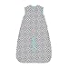 Tommee Tippee Cotton Sleep Grobag, Jet Diamonds - Medium, 6-18m, 1.0 Tog
