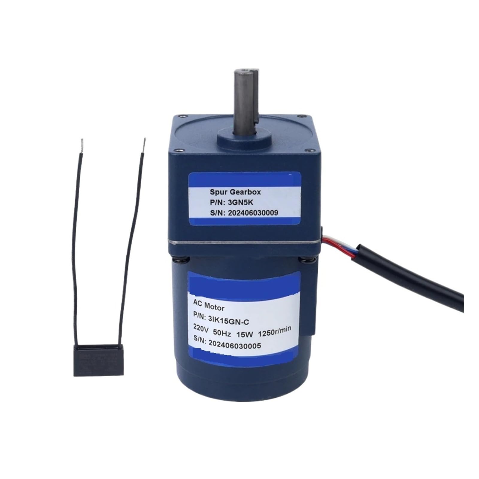 Silnik 15 W Micro AC 220 V AC silnik indukcyjny reduktor przekładni 50 Hz 70 mm silnik jednofazowy do urządzeń mechanicznych (13,5 obr./min)