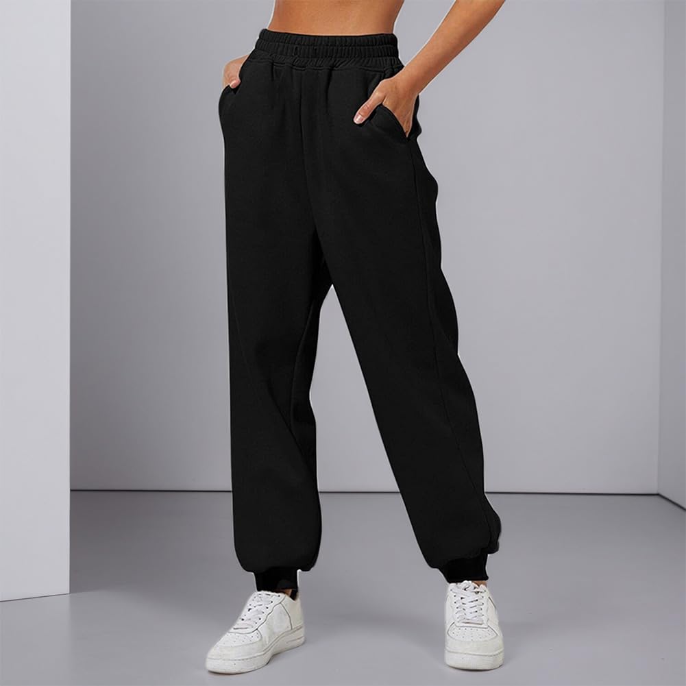 Pantalones de chándal suaves para mujer, cintura alta, ajuste holgado, cómodos, tallas S-3XL — view 4