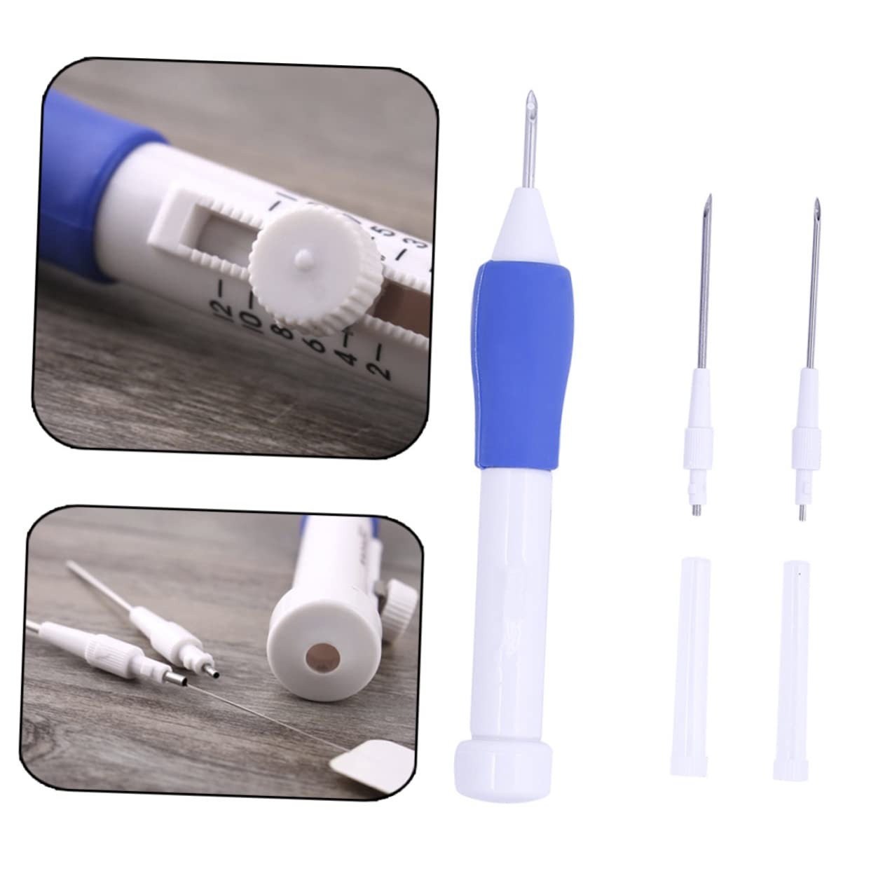 STOBOK 3stücke Embroidery Pen Needles Set Multifunktionales Werkzeug Für Stickerei-projekte Inklusive Hochwertiger Sticknadeln Und Faden-einfädler Für Kreative Bastelarbeiten