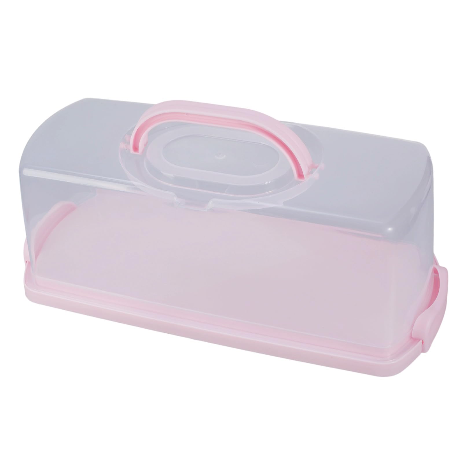 LiRRvb Cake Slices Organiser Transparency Container with Lid for Toasts Baked Goods Rectangular Bread Transport Box Transparency Cake Slices Storage Container