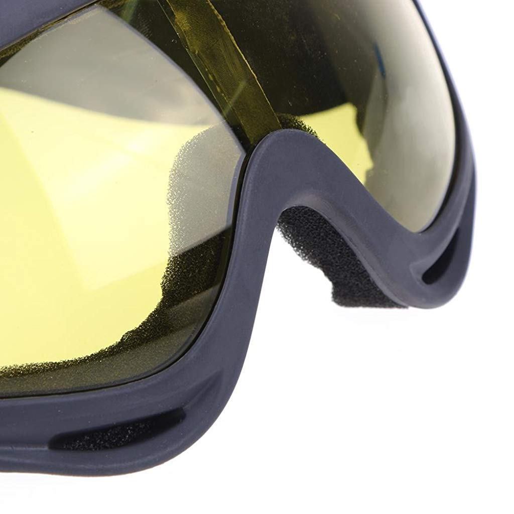 GUSTAVE® Uv400 Windproof X400 Goggles Motorcycle Glasses for Outdoor Riding (Yellow) - Image 6 thumbnail