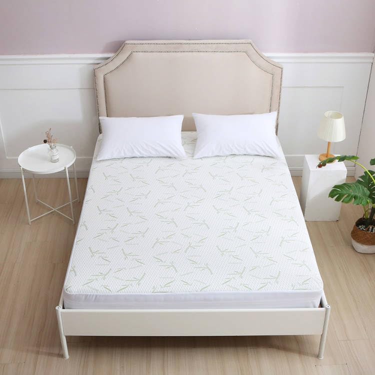 Miniatura 3 de Protector de colchón de bambú con cremallera de 360 - 100% resistente al agua - Funda de colchón de alta elasticidad - Suave, seguro, transpirable,