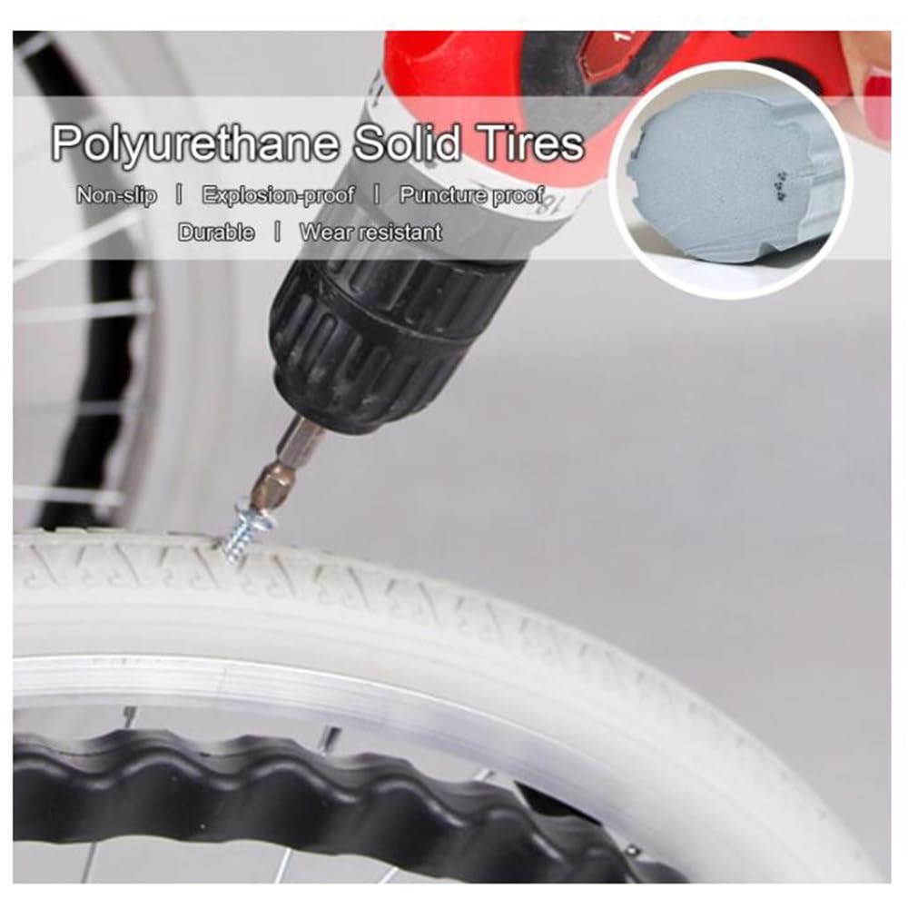 COKYIS Piezas De Repuesto Para Rueda Trasera Para Sillas De Ruedas, Ruedas De Repuesto 24 Pulgadas Antideslizante, Ruedas Para Sillas De Ruedas Manual (Color : G, Size : X1)