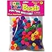 Pepperell Pom-Pom Assorted Beads (75/ Pack), 0.5