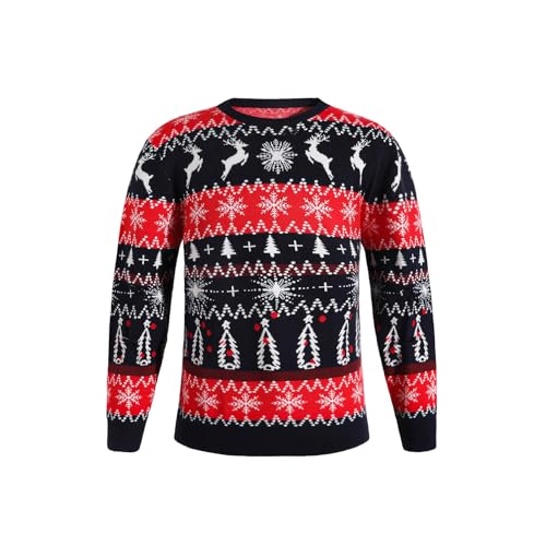 NebulaGlam Herren Weihnachtspullover, Herren Ugly Christmas Sweater...