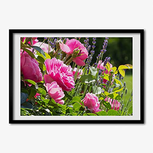 Cadre photo 70x50 cm pour affiche tableau peinture decoratif bois moderne Tulup