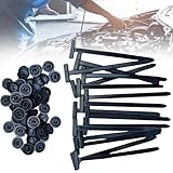 Refoiner ナイロン製ユニバーサルケーブルタイバックル20個入り 高耐久セルフロック式ジップケーブルタイホルダー ピン&ボタン 多機能結束バンド 繰り返し 車の日常修理用/家庭用/作業現場用固定具 (20個入り)