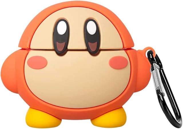 KAKUYI (Waddle Dee) AirPod Pro 2019/Pro 2 Gen 2022 Case Cover Soft Silicone, 3D Cute Cartoon Cover Funny Protective Case Compatible with Airpods Pro Case, Anime Design with Keychain