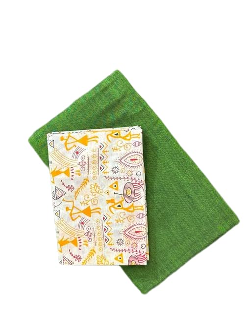 Smriti's Pure Cotton Saree With Running Kalamkari Blouse Piece15-picture-14