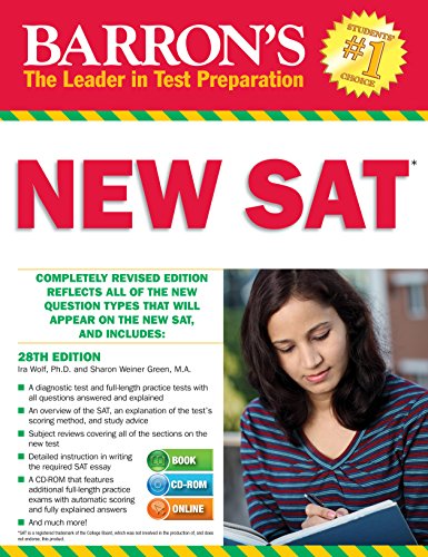 Barron's NEW SAT with CD-ROM, 28th Edition (Barron's Sat (Book & CD-Rom))