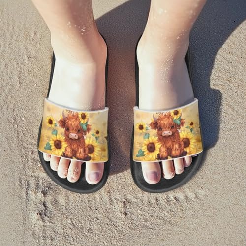 Girls Slide Sandals Non-Slip Shower Shoes for Little Kids Beach Sandals3