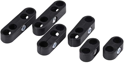 Miniatura 3 de Fydun - Separadores de agujeros, kit de separadores de cable de bujía de 0.276 in y 0.315 in, separadores de cables, telares para Ford y para (negro