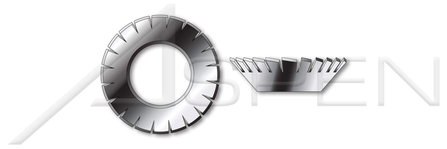 (4000 pcs) M3, DIN 6798 Type V, Metric, Serrated Lock Washers, Countersunk External Tooth, A2 Stainless Steel