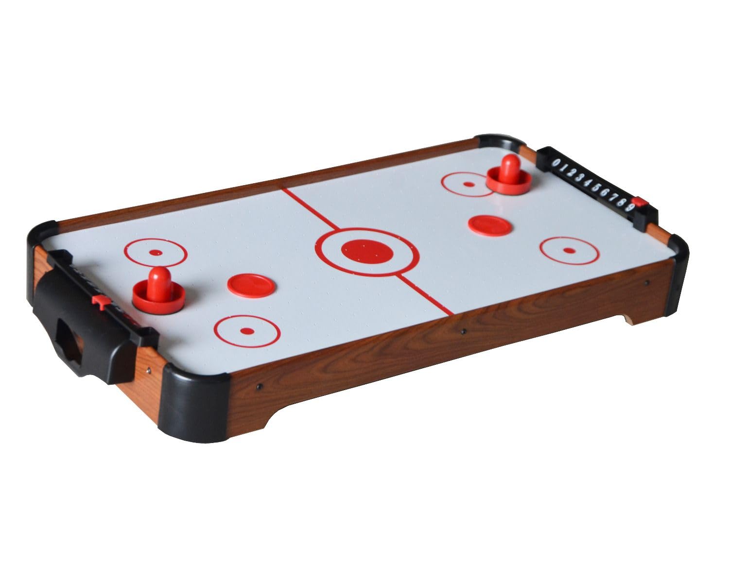 Air Hockey VANCOUVER - Compatto con Cuscino d'Aria, Motore Elettrico, Accessori Inclusi, Ideale per Uso Domestico