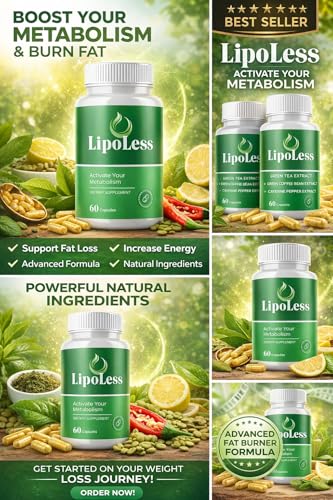 LipoLess Metabolism Support Supplement – Advanced Formula to Support Metabolic Function – Daily Wellness & Energy Support – Dietary Supplement – 60 Capsules - Image 5