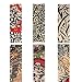 NOZOMI 6 piezas falsas fundas de tatuaje, medias unisex temporales brazo moda...