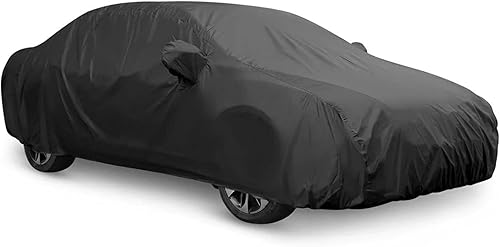 NSIXLU Layers Car Cover Compatible with Mazda Mazda2 Mazda3 Mazda5 Mazda6 Waterproof All Weather Windproof Snowproof UV Anti-Bird droppings Not Easy