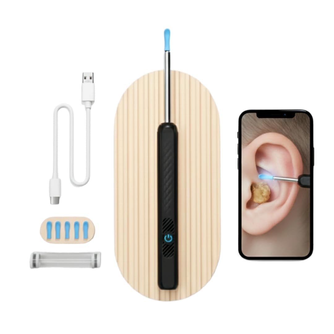 Ear Wax Removal Tool with 1080P HD Camera, LED Light, Wireless Otoscope for Adults & Kids, Android & iOS Compatible-picture-14