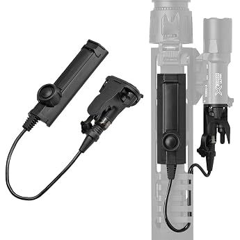 Good Weapons X300 Series XT00 Tail Cap Switch & SR07 Dual Remote Switch Replica Set BK Black