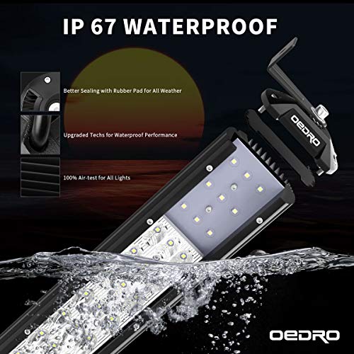 Image of OEDRO 32 Inch LED Light Bar Tri-Row 600W Spot Flood Combo Beam | 66120LM Work Light with Wiring Harness Off-Road Light LED Driving Lights Boat Lighting Fit for Jeep UTV ATV Truck SUV