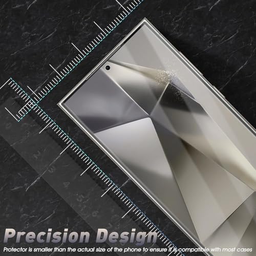 Image of SHILD Silicone-(2 Pack Full Screen Protector Guard For Samsung S25 Ultra Perfect-Fits Design(6.8-inch Screen Size)|Transparent Screen Guard For Galaxy S25 Ultra-Fingerprint Support /S PEN Compatible /HD