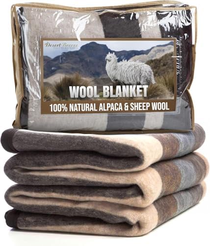 Natural Alpaca & Sheep Wool Blanket – Best Overall