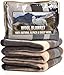 Desert Breeze Distributing Alpaca and Sheep Wool Blanket, Soft and Thick, 72 x 88 inches Full/Queen, Earth Tones with Tan Stripes, Andean Collection, Made in Peru