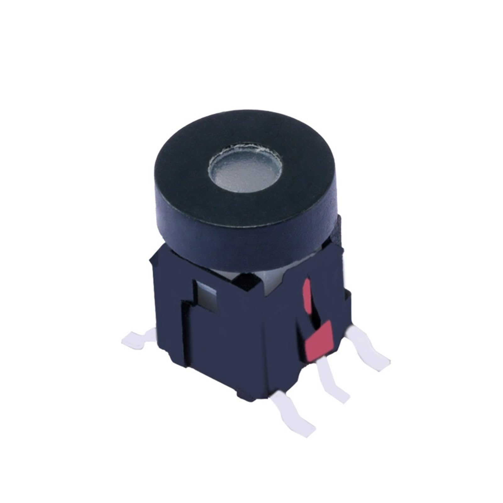 Interrupteur tactile 6x6x10 à capuchon rond et voyant LED pour indicateur d'alimentation
